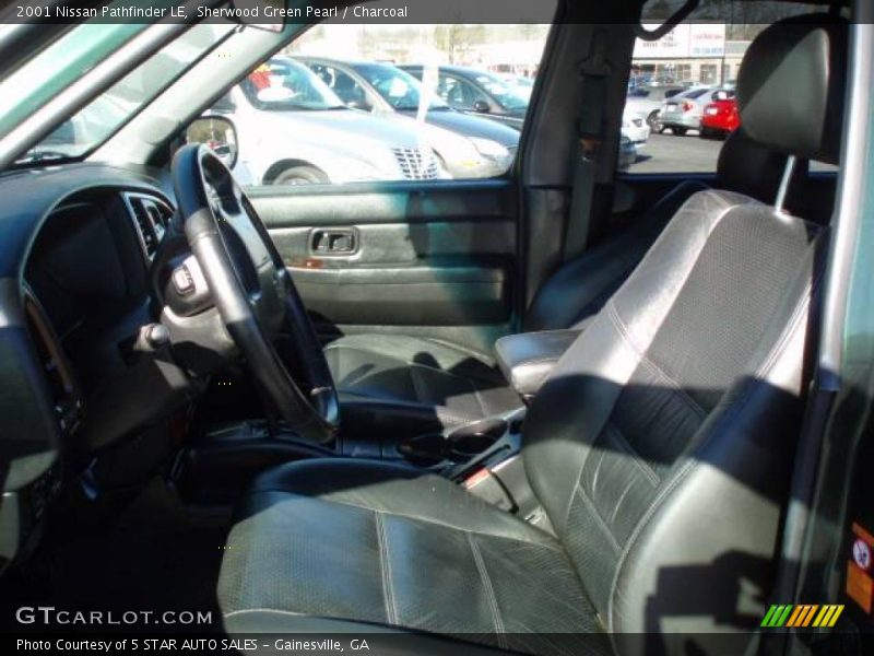 Sherwood Green Pearl / Charcoal 2001 Nissan Pathfinder LE