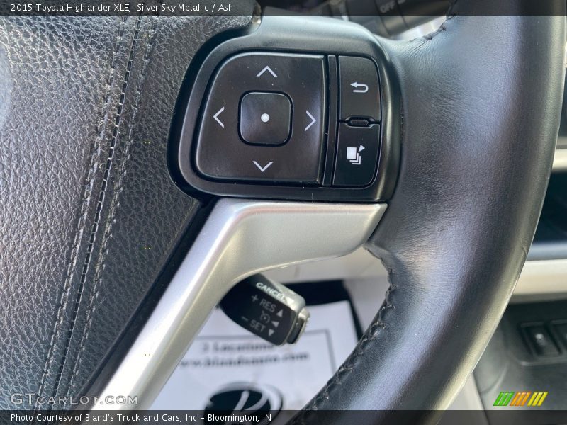 Silver Sky Metallic / Ash 2015 Toyota Highlander XLE