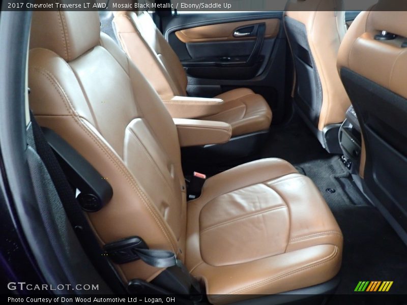 Mosaic Black Metallic / Ebony/Saddle Up 2017 Chevrolet Traverse LT AWD