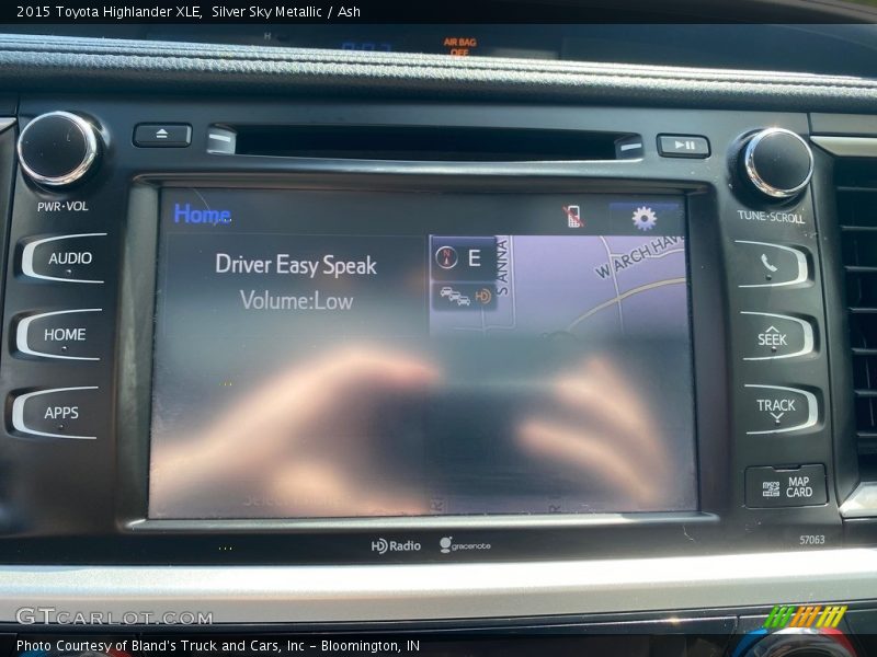 Silver Sky Metallic / Ash 2015 Toyota Highlander XLE