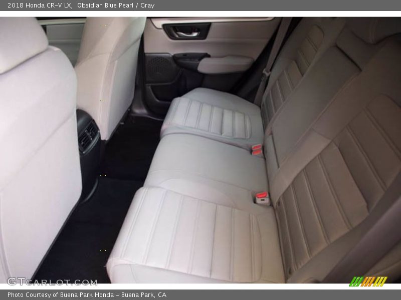 Obsidian Blue Pearl / Gray 2018 Honda CR-V LX