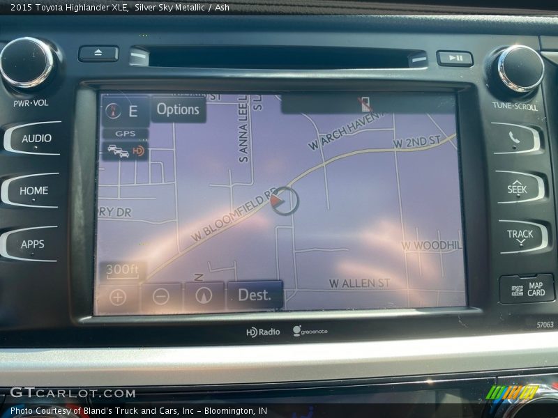 Silver Sky Metallic / Ash 2015 Toyota Highlander XLE