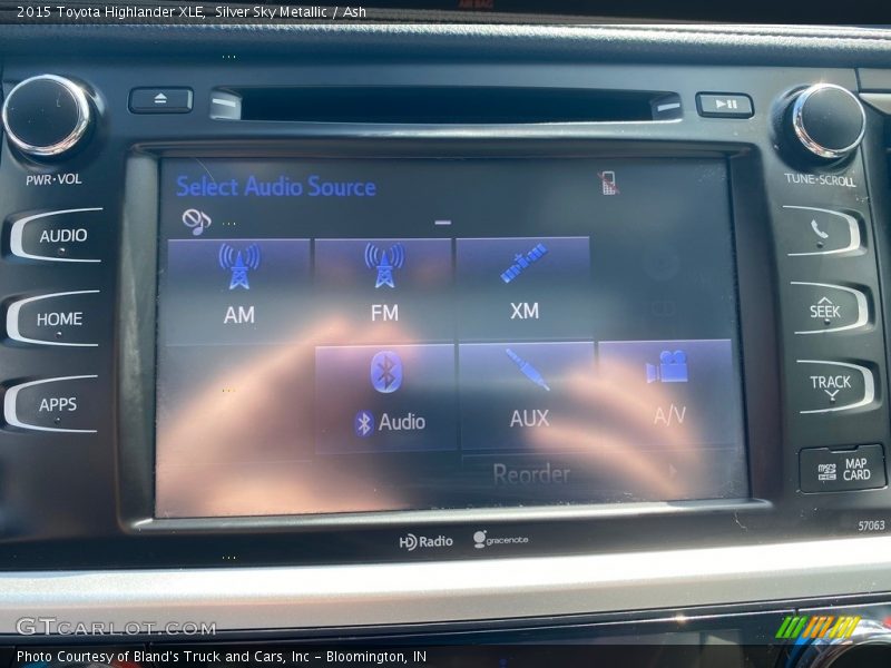 Silver Sky Metallic / Ash 2015 Toyota Highlander XLE