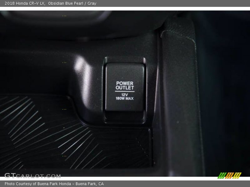 Obsidian Blue Pearl / Gray 2018 Honda CR-V LX