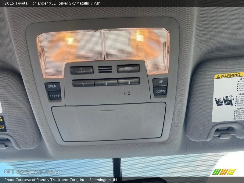 Silver Sky Metallic / Ash 2015 Toyota Highlander XLE