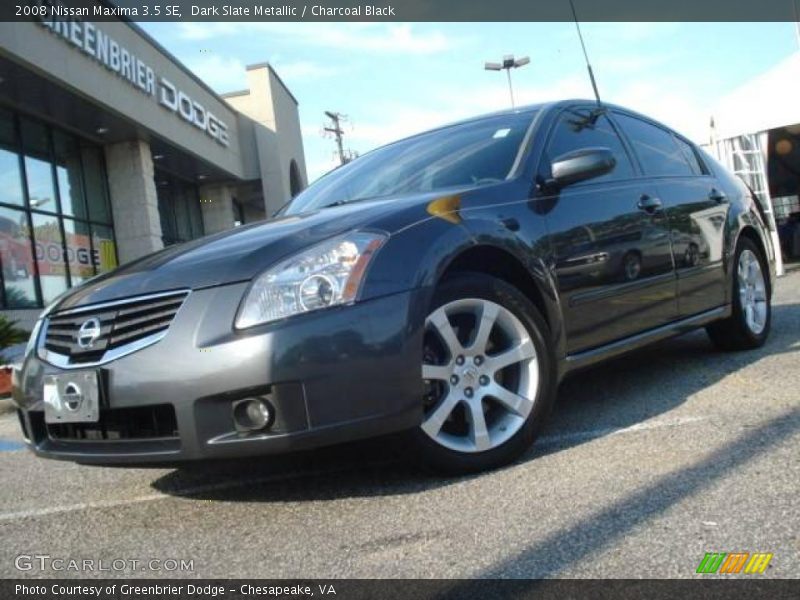 Dark Slate Metallic / Charcoal Black 2008 Nissan Maxima 3.5 SE