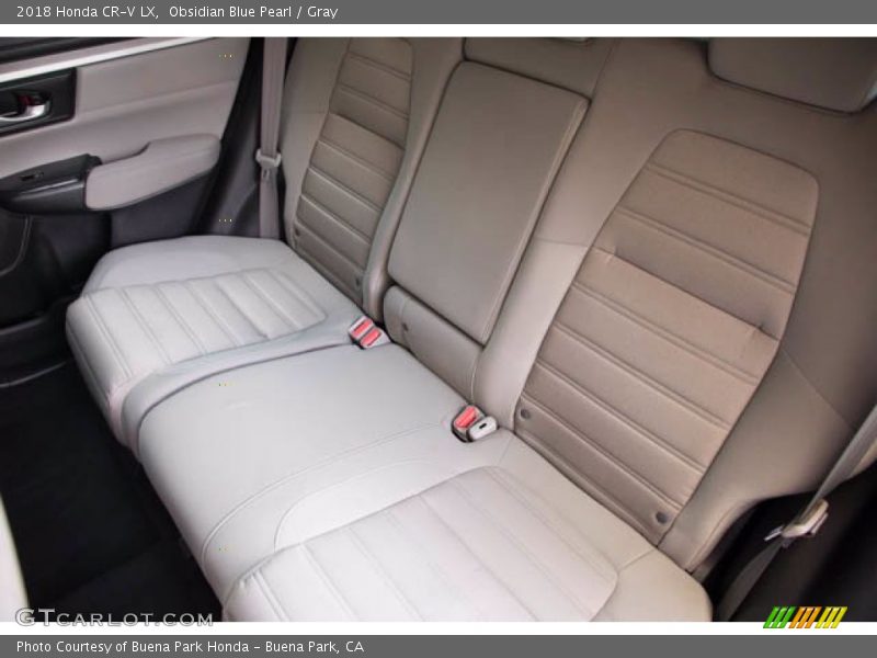 Obsidian Blue Pearl / Gray 2018 Honda CR-V LX