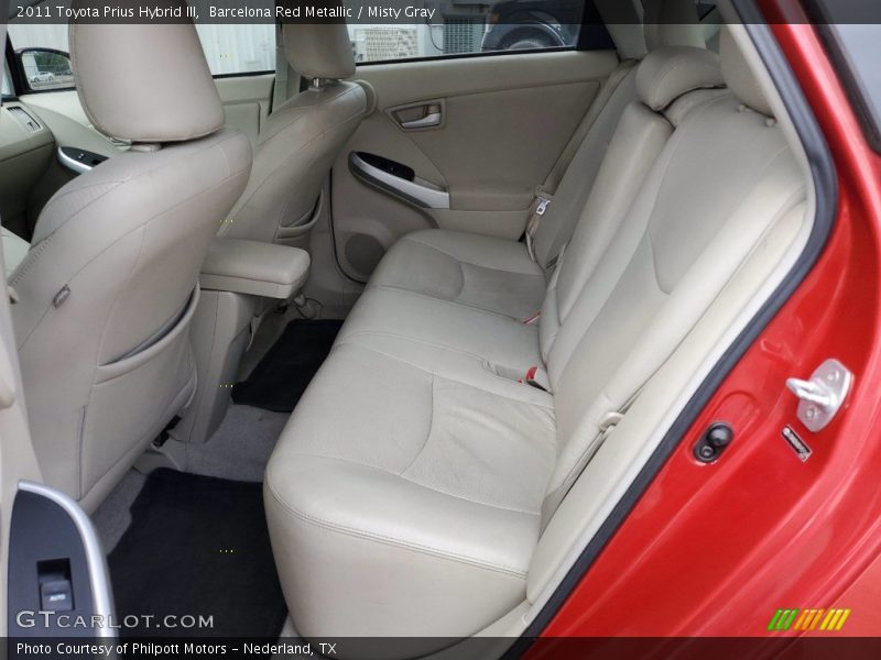 Barcelona Red Metallic / Misty Gray 2011 Toyota Prius Hybrid III