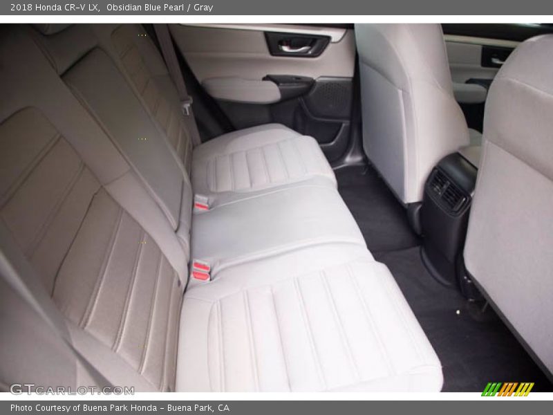 Obsidian Blue Pearl / Gray 2018 Honda CR-V LX