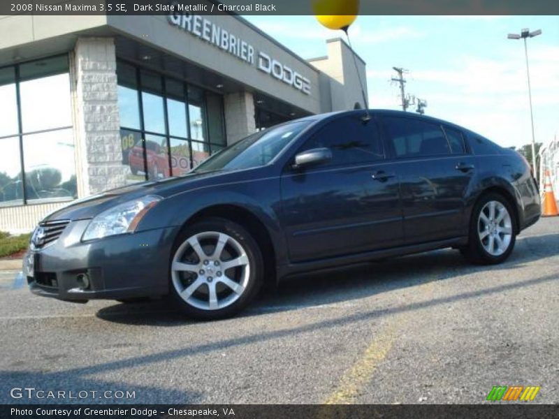 Dark Slate Metallic / Charcoal Black 2008 Nissan Maxima 3.5 SE