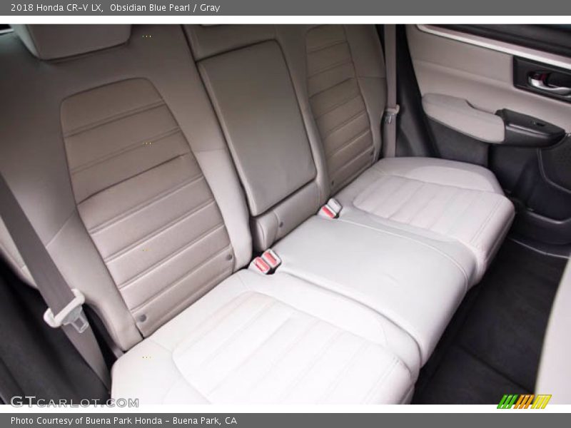 Obsidian Blue Pearl / Gray 2018 Honda CR-V LX