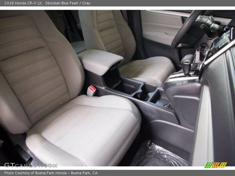 Obsidian Blue Pearl / Gray 2018 Honda CR-V LX