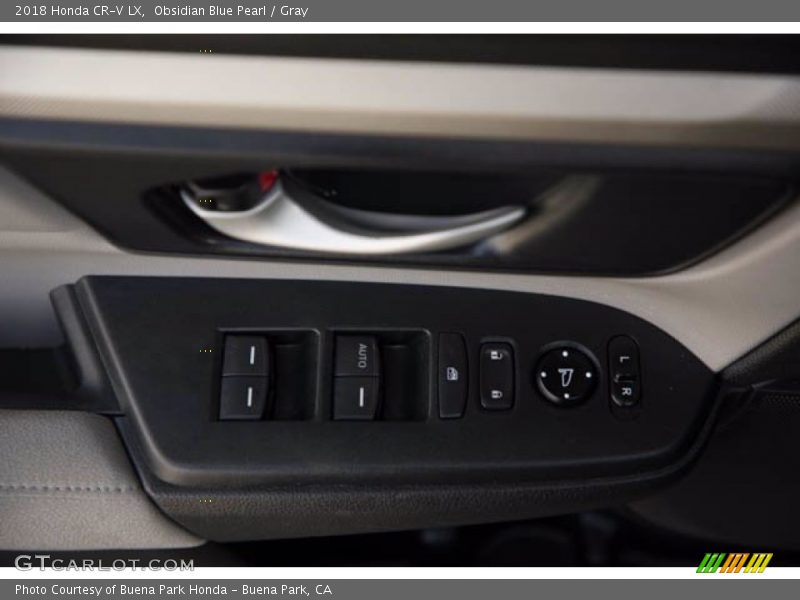 Obsidian Blue Pearl / Gray 2018 Honda CR-V LX