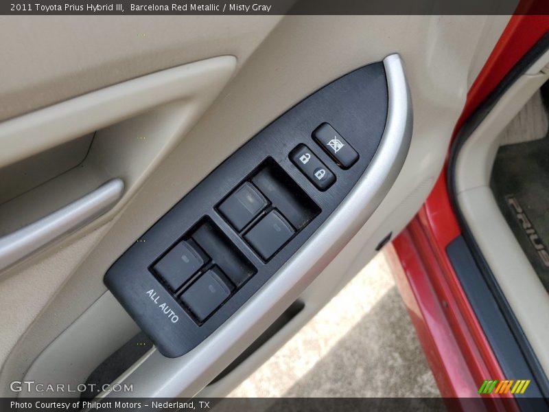 Barcelona Red Metallic / Misty Gray 2011 Toyota Prius Hybrid III