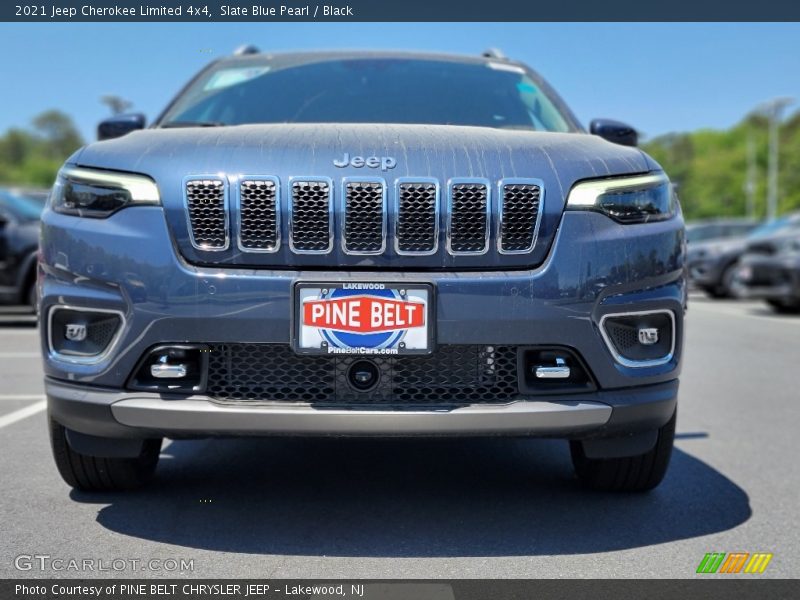 Slate Blue Pearl / Black 2021 Jeep Cherokee Limited 4x4