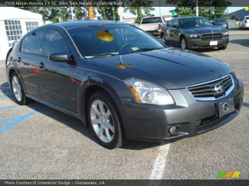 Dark Slate Metallic / Charcoal Black 2008 Nissan Maxima 3.5 SE