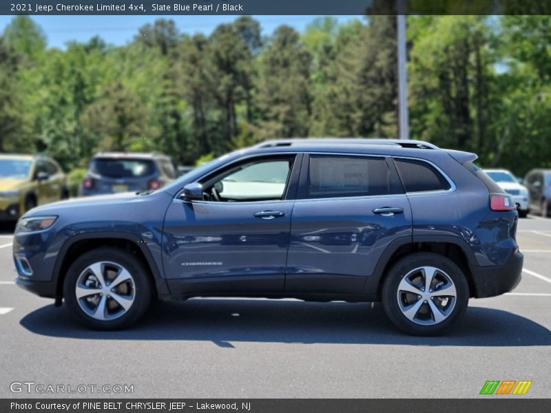 Slate Blue Pearl / Black 2021 Jeep Cherokee Limited 4x4