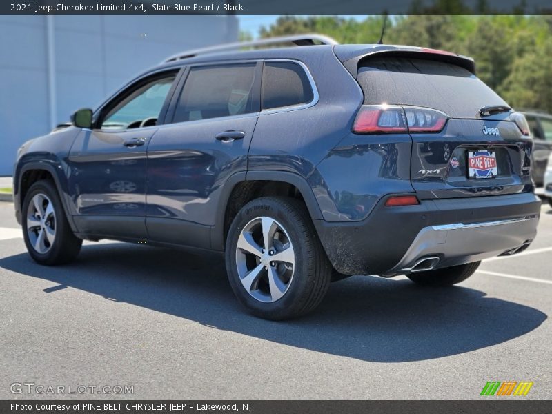 Slate Blue Pearl / Black 2021 Jeep Cherokee Limited 4x4