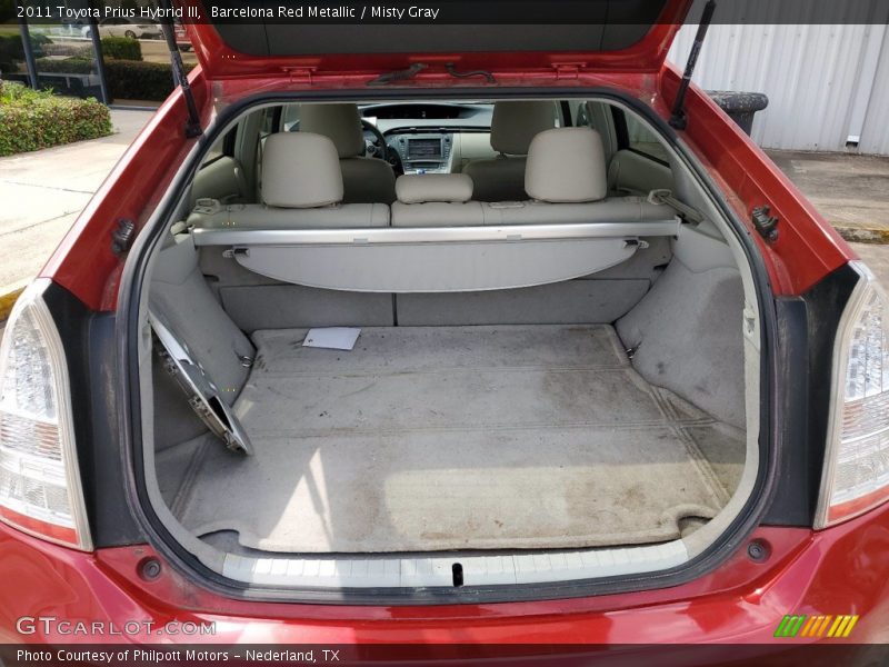 Barcelona Red Metallic / Misty Gray 2011 Toyota Prius Hybrid III