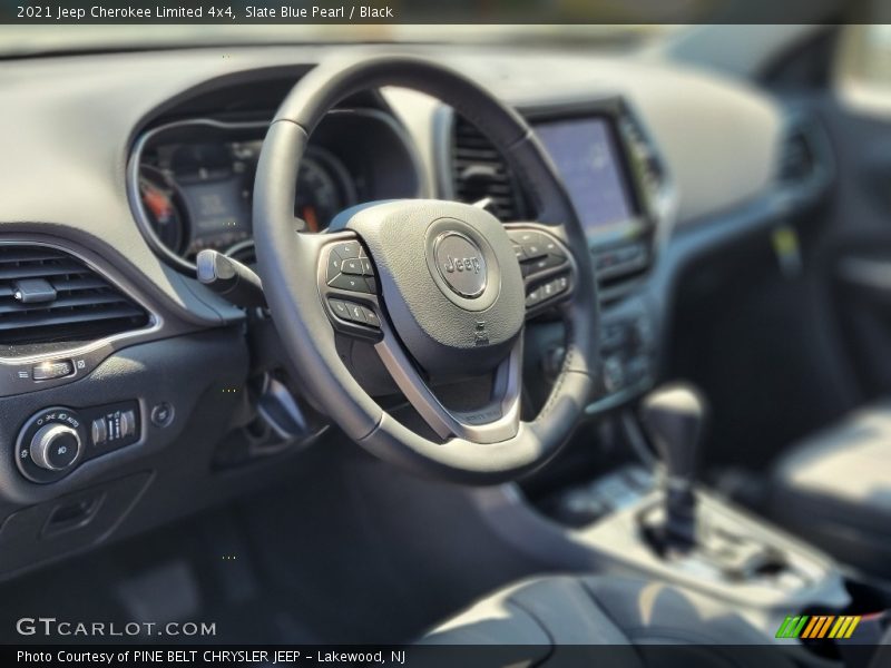 Slate Blue Pearl / Black 2021 Jeep Cherokee Limited 4x4