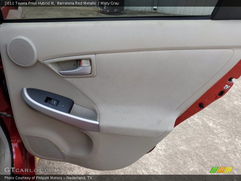 Barcelona Red Metallic / Misty Gray 2011 Toyota Prius Hybrid III