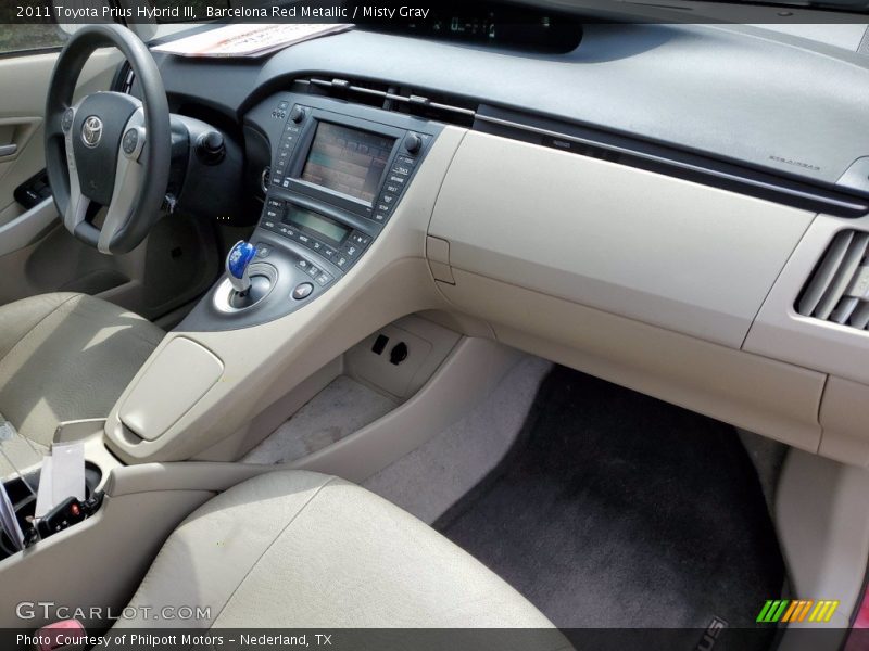 Barcelona Red Metallic / Misty Gray 2011 Toyota Prius Hybrid III