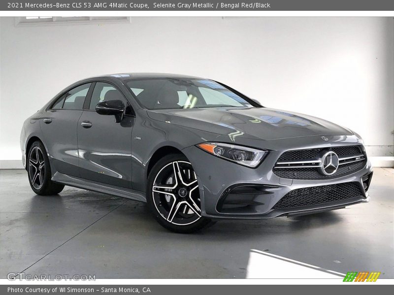 Selenite Gray Metallic / Bengal Red/Black 2021 Mercedes-Benz CLS 53 AMG 4Matic Coupe