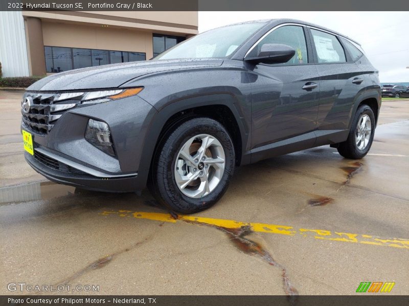 Portofino Gray / Black 2022 Hyundai Tucson SE