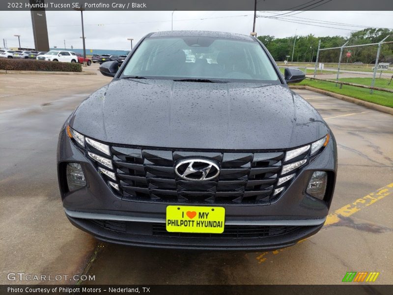 Portofino Gray / Black 2022 Hyundai Tucson SE