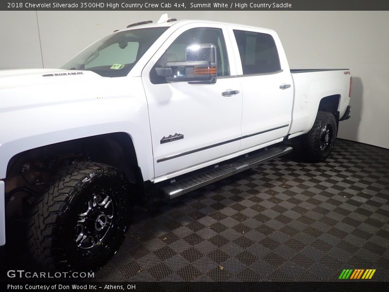 Summit White / High Country Saddle 2018 Chevrolet Silverado 3500HD High Country Crew Cab 4x4