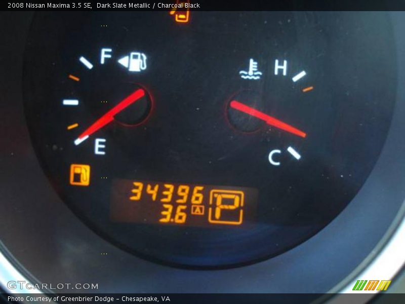 Dark Slate Metallic / Charcoal Black 2008 Nissan Maxima 3.5 SE