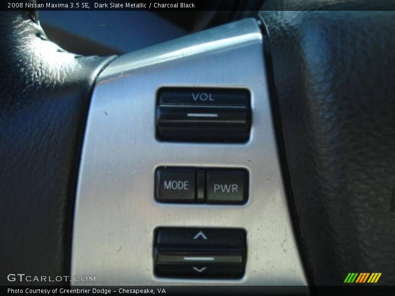 Dark Slate Metallic / Charcoal Black 2008 Nissan Maxima 3.5 SE