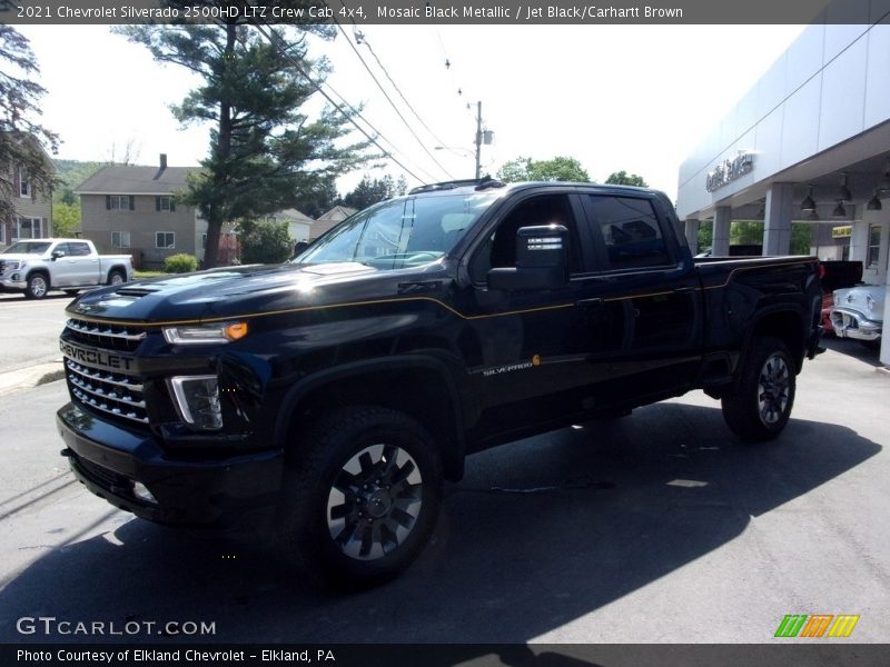 Mosaic Black Metallic / Jet Black/Carhartt Brown 2021 Chevrolet Silverado 2500HD LTZ Crew Cab 4x4