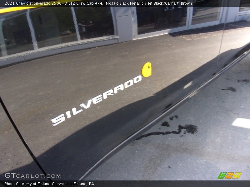 Mosaic Black Metallic / Jet Black/Carhartt Brown 2021 Chevrolet Silverado 2500HD LTZ Crew Cab 4x4