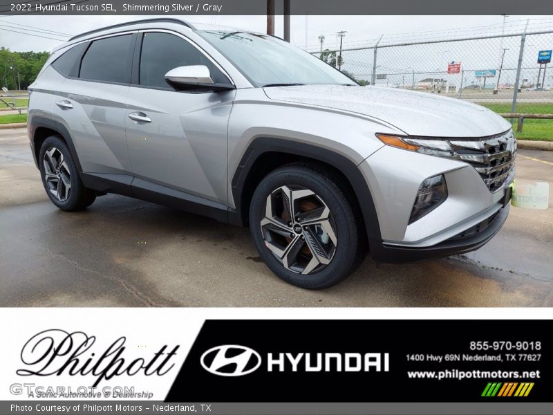 Shimmering Silver / Gray 2022 Hyundai Tucson SEL