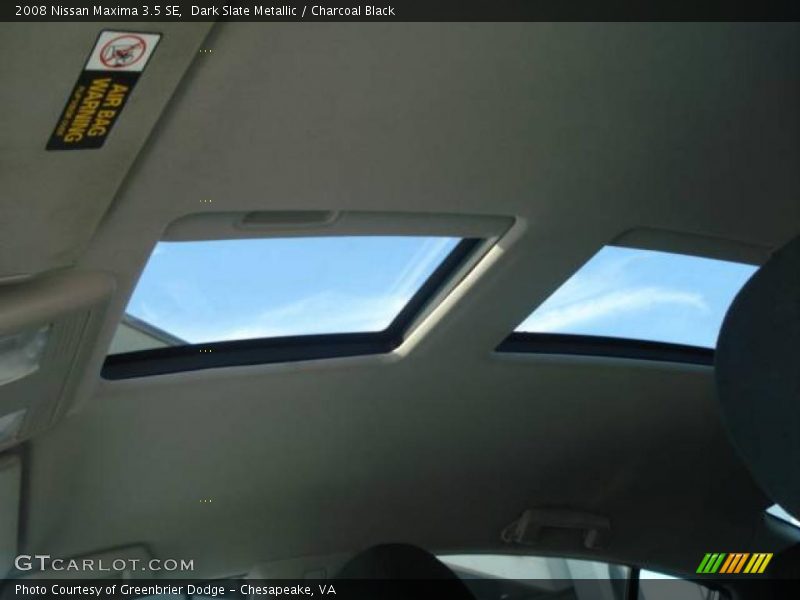 Dark Slate Metallic / Charcoal Black 2008 Nissan Maxima 3.5 SE