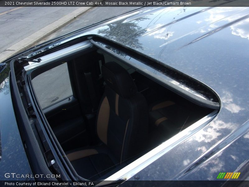 Mosaic Black Metallic / Jet Black/Carhartt Brown 2021 Chevrolet Silverado 2500HD LTZ Crew Cab 4x4