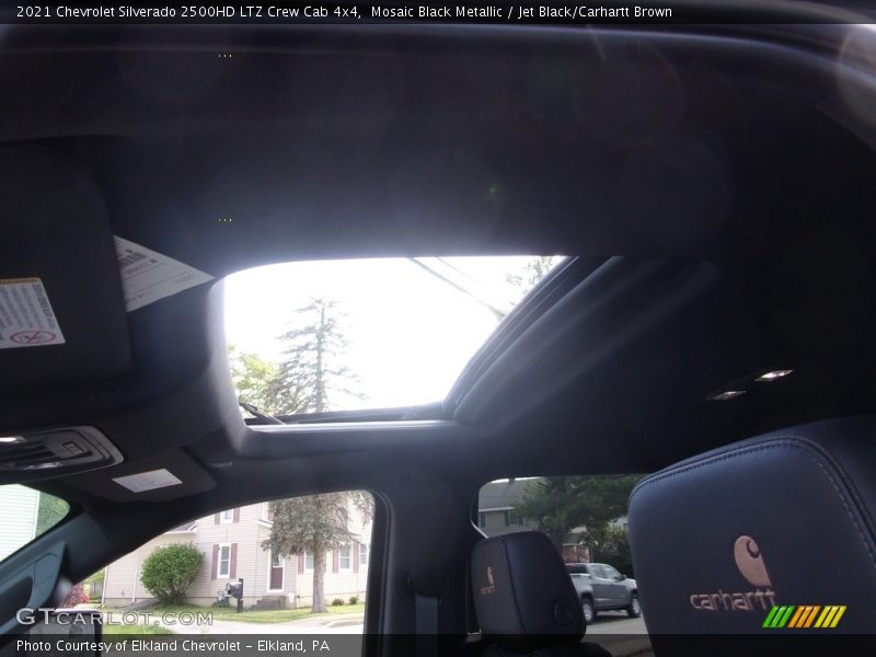 Mosaic Black Metallic / Jet Black/Carhartt Brown 2021 Chevrolet Silverado 2500HD LTZ Crew Cab 4x4
