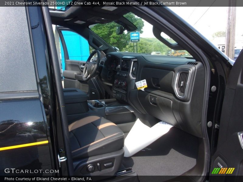 Mosaic Black Metallic / Jet Black/Carhartt Brown 2021 Chevrolet Silverado 2500HD LTZ Crew Cab 4x4