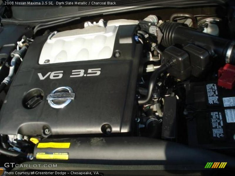 Dark Slate Metallic / Charcoal Black 2008 Nissan Maxima 3.5 SE