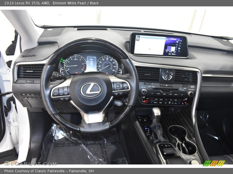 Eminent White Pearl / Black 2019 Lexus RX 350L AWD