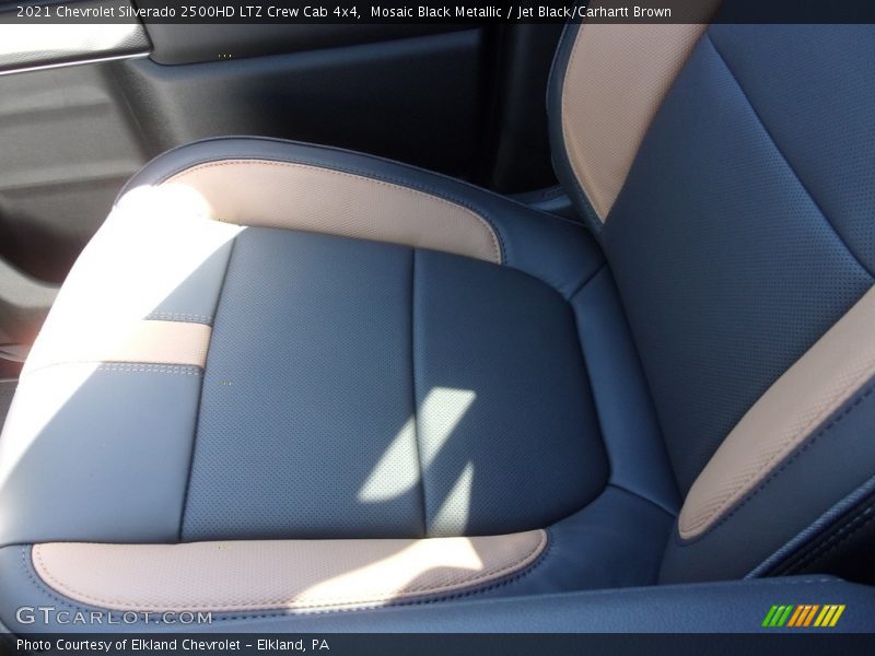 Mosaic Black Metallic / Jet Black/Carhartt Brown 2021 Chevrolet Silverado 2500HD LTZ Crew Cab 4x4