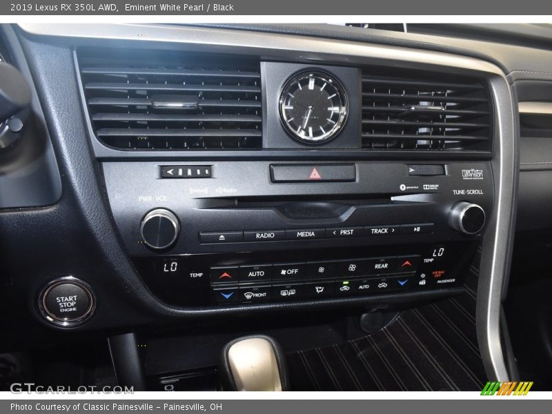 Eminent White Pearl / Black 2019 Lexus RX 350L AWD