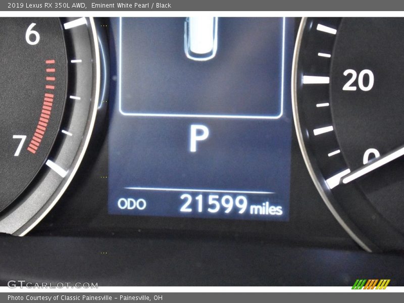 Eminent White Pearl / Black 2019 Lexus RX 350L AWD