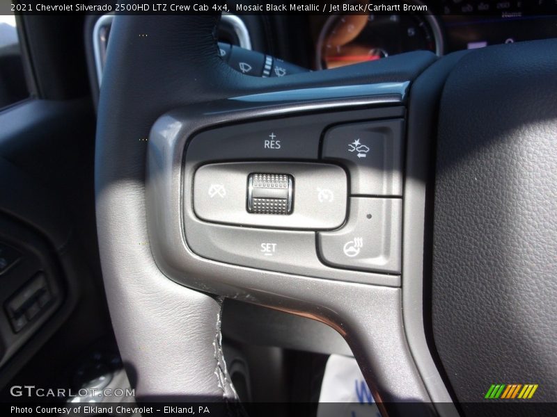 Mosaic Black Metallic / Jet Black/Carhartt Brown 2021 Chevrolet Silverado 2500HD LTZ Crew Cab 4x4