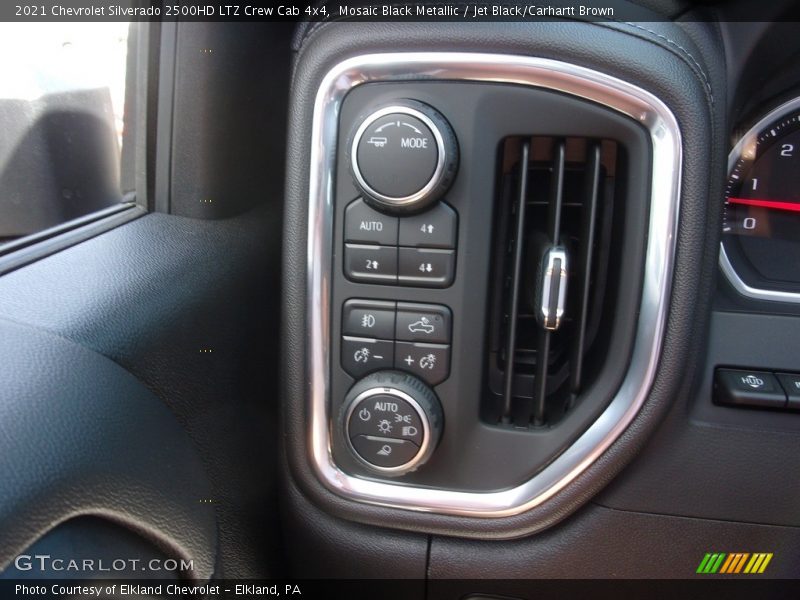 Mosaic Black Metallic / Jet Black/Carhartt Brown 2021 Chevrolet Silverado 2500HD LTZ Crew Cab 4x4