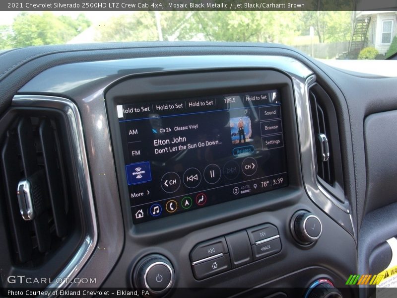 Mosaic Black Metallic / Jet Black/Carhartt Brown 2021 Chevrolet Silverado 2500HD LTZ Crew Cab 4x4