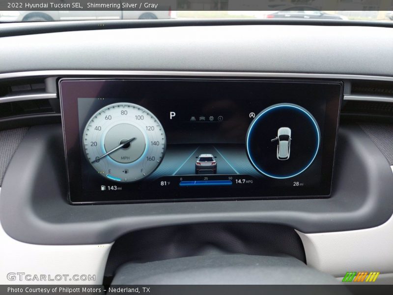 Shimmering Silver / Gray 2022 Hyundai Tucson SEL