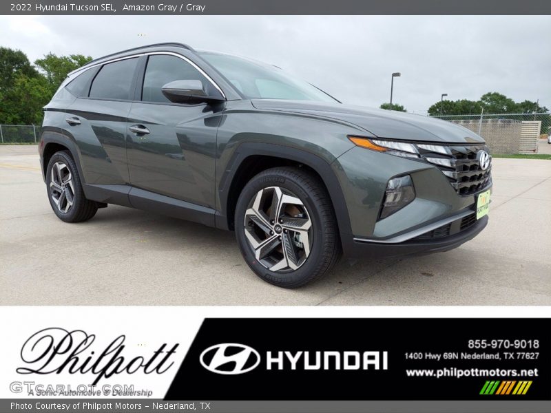 Amazon Gray / Gray 2022 Hyundai Tucson SEL