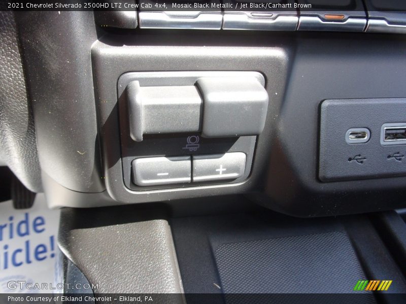 Mosaic Black Metallic / Jet Black/Carhartt Brown 2021 Chevrolet Silverado 2500HD LTZ Crew Cab 4x4